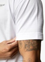 Gym King Established Tee White Men Clothing J2PFB72 - Image 8