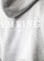 Gym King Established Tracksuit Light Grey Marl Men Clothing J2PFB252 - Image 4