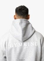 Gym King Established Tracksuit Light Grey Marl Men Clothing J2PFB252 - Image 10