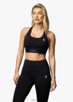 Gym King Flare Sports Bra Black Women Clothing J2PFB582 - Image 4