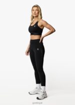 Gym King Flare Sports Bra Black Women Clothing J2PFB582 - Image 6