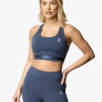 Gym King Flare Sports Bra Navy Women Clothing J2PFB536