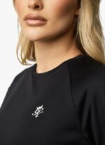 Gym King Flare Ss Tee Black Women Clothing J2PFB428 - Image 6