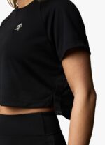 Gym King Flare Ss Tee Black Women Clothing J2PFB428 - Image 7