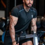 Gym King Flex Tee Black Men Clothing J2PFB33