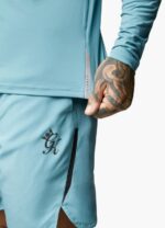 Gym King Flex Zip Funnel Blue Men Clothing J2PFB199 - Image 3
