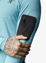 Gym King Flex Zip Funnel Blue Men Clothing J2PFB199 - Image 7