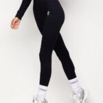 Gym King Formation Rib Legging Black Women Clothing J2PFB318