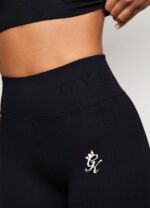 Gym King Formation Rib Legging Black Women Clothing J2PFB318 - Image 3
