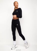 Gym King Formation Rib Legging Black Women Clothing J2PFB318 - Image 6