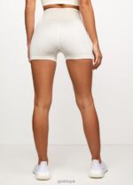Gym King Formation Seamless Rib Short Cream Women Clothing J2PFB520 - Image 5