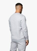 Gym King Fundamental Crew Tracksuit Grey Marl Men Clothing J2PFB241 - Image 4