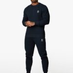 Gym King Fundamental Crew Tracksuit Navy Men Clothing J2PFB242