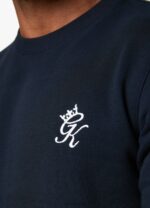 Gym King Fundamental Fleece Crew Navy Men Clothing J2PFB202 - Image 3