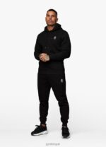 Gym King Fundamental Fleece Hood Black Men Clothing J2PFB158 - Image 5