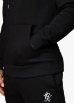 Gym King Fundamental Fleece Hood Black Men Clothing J2PFB158 - Image 6