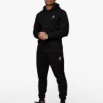 Gym King Fundamental Fleece Hood Tracksuit Black Men Clothing J2PFB243