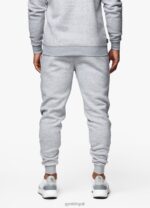Gym King Fundamental Fleece Jogger Grey Marl Men Clothing J2PFB274 - Image 4