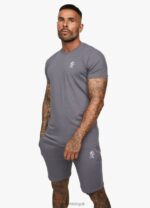 Gym King Fundamental Jersey Tee Dark Grey Men Clothing J2PFB78 - Image 2