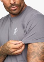 Gym King Fundamental Jersey Tee Dark Grey Men Clothing J2PFB78 - Image 4