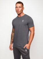 Gym King Fundamental Jersey Tee Dark Grey Men Clothing J2PFB78 - Image 8