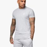 Gym King Fundamental Jersey Tee Grey Marl Men Clothing J2PFB35