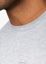 Gym King Fundamental Jersey Tee Grey Marl Men Clothing J2PFB35 - Image 5