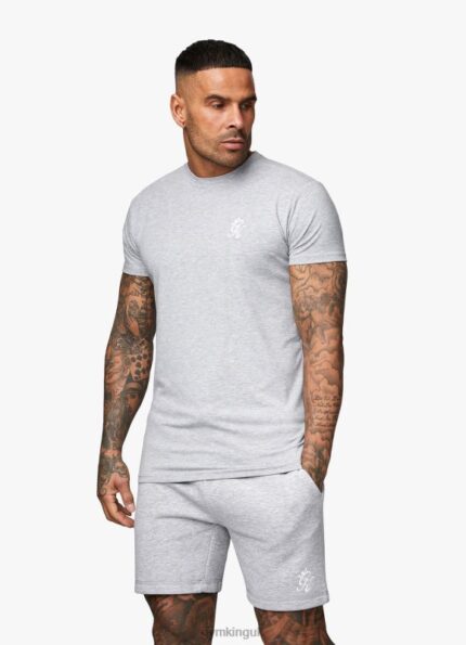 Gym King Fundamental Jersey Tee Grey Marl Men Clothing J2PFB35