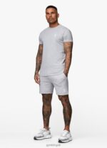 Gym King Fundamental Jersey Tee Grey Marl Men Clothing J2PFB35 - Image 6