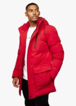 Gym King Ice Tech Puffer Red Men Clothing J2PFB307 - Image 6