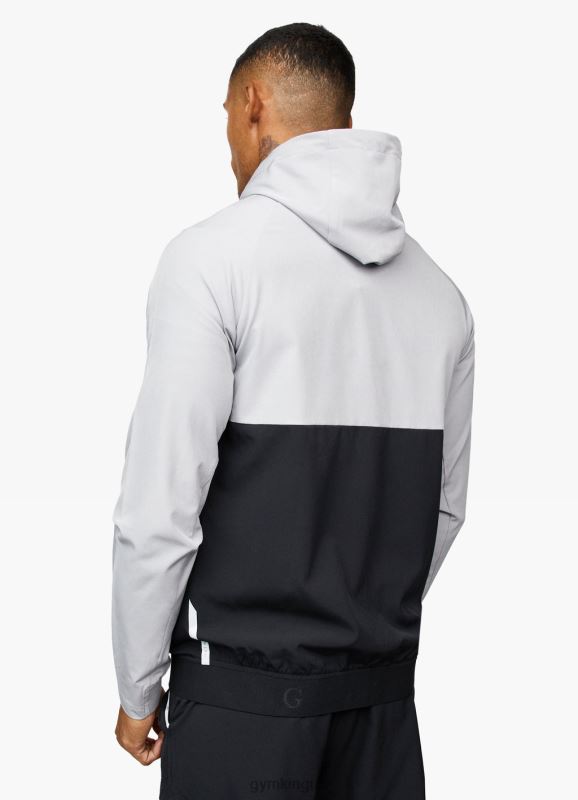 Gym King Impact Fz Hood Shadow Grey/Black Men Clothing J2PFB268 - Image 2
