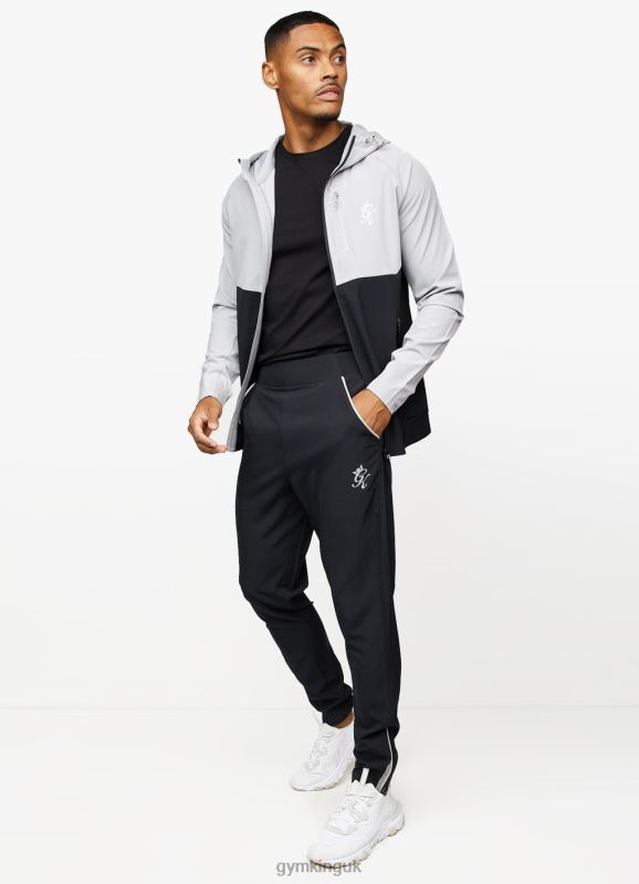 Gym King Impact Fz Hood Shadow Grey/Black Men Clothing J2PFB268 - Image 7