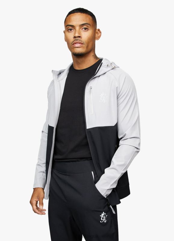 Gym King Impact Fz Hood Shadow Grey/Black Men Clothing J2PFB268 - Image 9