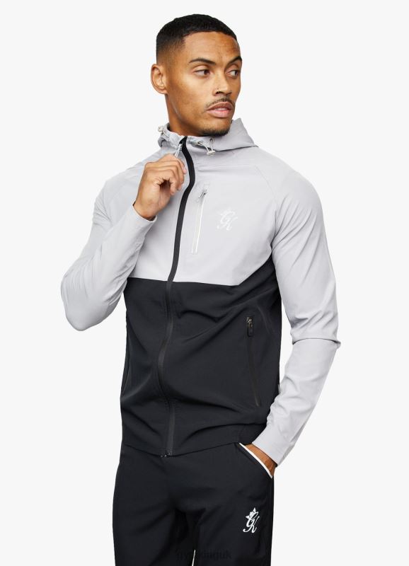 Gym King Impact Fz Hood Shadow Grey/Black Men Clothing J2PFB268 - Image 1