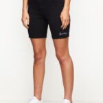 Gym King Impact Rib Cycle Short Black Women Clothing J2PFB522