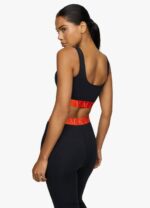 Gym King Impact Sports Bra Black/Chilli Red Women Clothing J2PFB586 - Image 2