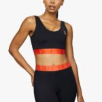 Gym King Impact Sports Bra Black/Chilli Red Women Clothing J2PFB586