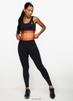 Gym King Impact Sports Bra Black/Chilli Red Women Clothing J2PFB586 - Image 3