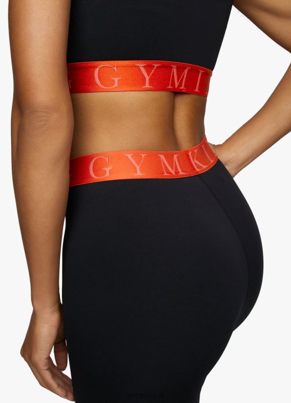 Gym King Impact Sports Bra Black/Chilli Red Women Clothing J2PFB586 - Image 5