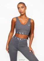 Gym King Impact Sports Bra Dark Grey Women Clothing J2PFB532 - Image 5