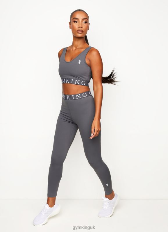Gym King Impact Sports Bra Dark Grey Women Clothing J2PFB532 - Image 6