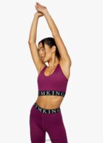 Gym King Impact Sports Bra Plum Women Clothing J2PFB551 - Image 3