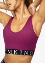 Gym King Impact Sports Bra Plum Women Clothing J2PFB551 - Image 4