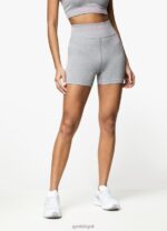 Gym King Intention 3 Inch Short Grey Marl/Cosmic Pink Women Clothing J2PFB517