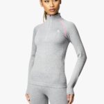 Gym King Intention Funnel Grey Marl/Cosmic Pink Women Clothing J2PFB443