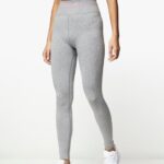 Gym King Intention Multi-Rib Legging Grey Marl/Cosmic Pink Women Clothing J2PFB331