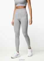 Gym King Intention Multi-Rib Legging Grey Marl/Cosmic Pink Women Clothing J2PFB331