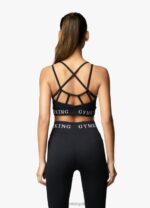 Gym King Intention Multi Rib Sports Bra Black Women Clothing J2PFB540 - Image 2