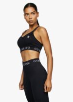 Gym King Intention Multi Rib Sports Bra Black Women Clothing J2PFB540 - Image 8