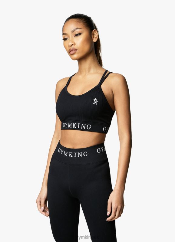 gym_king_intention_multi_rib_sports_bra_black_women_clothing_j2pfb540.jpg Gym King Intention Multi Rib Sports Bra Black Women Clothing J2PFB540 - Image 1